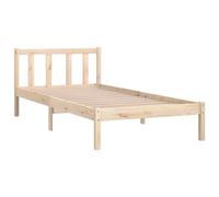 vidaXL Cadre de lit Bois de pin massif 90x200 cm