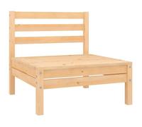 vidaXL Bois de Pin Massif Canapé Central de Jardin Canapé Central de Patio Meuble de Terrasse Canapé de Jardin Extérieur 806572