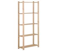 vidaXL Étagère de stockage 5 niveaux 80×28,5×170 cm Bois de pin massif