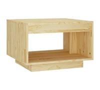 vidaXL Bois de Pin Massif Table Basse Table d'Appoint Table de Canapé Meuble de Salle de Séjour Bout de Canapé Salon Intérieur 50x50x33,5 cm