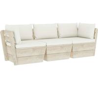 vidaXL Bois d'épicéa imprégné Canapé d'angle en palettes Canapé individuel modulaire Canapé de jardin Fauteuil de jardin Canapé Meuble de jardin Lounge Jardin