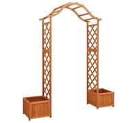 Pergola de jardin avec jardinière Bois pin massif