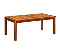 vidaXL Bois Solide d'Acacia Table Basse de Jardin Table d'Appoint de Patio Table de Terrasse Meuble d'Extérieur Meuble de Jardin 110x60x45 cm