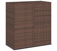 vidaXL Coffre à coussins de jardin en rotin PE 100x49x103,5 cm brun