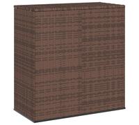 Boîte à coussins de jardin Résine tressée 100x49x103,5cm Marron