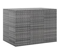 vidaXL Boîte à coussins de jardin Résine tressée 145x100x103 cm Gris317231 Gris G