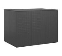 Vidaxl Boîte À Coussins De Jardin Résine Tressée 145x100x103 Cm Noir Noir