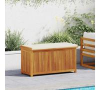 vidaXL Boîte à coussins d'extérieur 113 x 50 x 60,5 cm Bois massif d'acacia