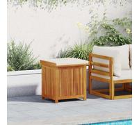 Vidaxl Boîte À Coussins D'extérieur 60x50x61 Cm Bois Massif D'acacia