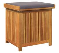 vidaXL Boîte à Coussins d'extérieur 60x50x61 cm Bois Massif d'acacia, conteneur à Coussins, boîte de Rangement, boîte à Coussins d'extérieur