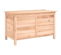 Boîte à coussins d'extérieur 99x50x56,5 cm bois de sapin massif, conteneur à coussins, boîte à coussins de jardin, boîte, boîte de rangement