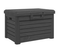 vidaXL Boîte à coussins d'extérieur Anthracite en polypropylène