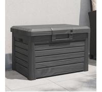 vidaXL Boîte à coussins d'extérieur Anthracite en polypropylène