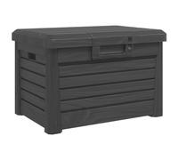 vidaXL Boîte à coussins d'extérieur anthracite polypropylène, conteneur à coussins, boîte à coussins de jardin, boîte, boîte de rangement