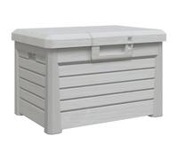 vidaXL Boîte à coussins d'extérieur 73x50,5x46,5 cm polypropylène Gris