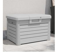 vidaXL Boîte à coussins d'extérieur 73x50,5x46,5 cm polypropylène Gris