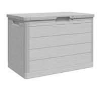 vidaXL Boîte à coussins d'extérieur Gris 77,5x44,5x53 cm polypropylène