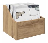 vidaXL Boîte à disques LP 2 pc Chêne Artisanal 37 x 33 x 32 cm