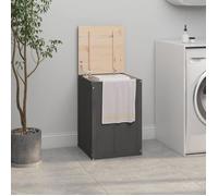 Boîte à Linge 88,5x44x66 cm Bois Massif de Pin Panier Corbeille Coffre vidaXL