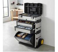 vidaXL Caisse à outils valise coffre à roulettes – Rangement et stockage