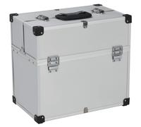 vidaXL Boîte à outils 38x22,5x34 cm Argenté Aluminium