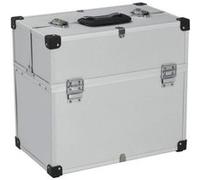 vidaXL Boîte à outils en aluminium 38 x 22,5 x 34 cm Argenté