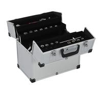 vidaXL Boîte à outils 38x22,5x34 cm Argenté Aluminum