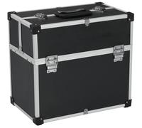 vidaXL Boîte à outils 43,5 x 22,5 x 34 cm Noir Aluminium