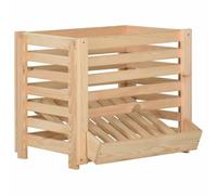 vidaXL Boîte à pommes de terre 60x40x50 cm Bois de pin solide