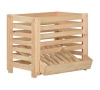 vidaXL Boîte à pommes de terre 60x40x50 cm Bois de pin solide 327328