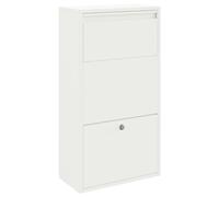 vidaXL Boîte aux Lettres Blanche 44x22x82 cm en Acier