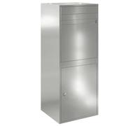 vidaXL Boîte aux Lettres en Acier galvanisé Noir, 41 x 38 x 103 cm. C'est Une boîte aux Lettres rectangulaire pour l'extérieur, avec Une Serrure et Une Porte à charnières. Elle est résistante à l'eau