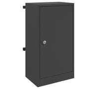 vidaXL boîte aux lettres Noir 30 x 23 x 55 cm Acier