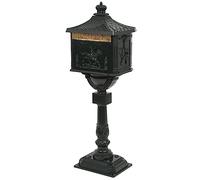 vidaXL Boîte aux lettres sur pied Vintage Aluminium antirouille Vert jardin