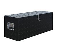 vidaXL Boîte Coffre de Rangement Caisse de Outils Boîte à Outils Boîte de Remorque Caisse de Transport Atelier Aluminium 1085x370x400 mm