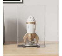 Boîte d'Affichage Transparente, Vitrine en Acrylique, Boîte de Présentation, Boîte de Rangement pour Collections Jouets Bijoux, 17x12x25 cm Acrylique