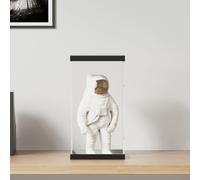 Boîte d'Affichage Transparente, Vitrine en Acrylique, Boîte de Présentation, Boîte de Rangement pour Collections Jouets Bijoux, 20x20x38 cm Acrylique