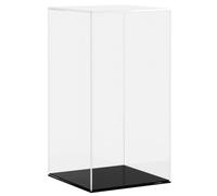 vidaXL Boîte d'Affichage Transparente, Vitrine en Acrylique, Boîte de Présentation, Boîte de Rangement pour Collections Jouets Bijoux, 20x20x38 cm Acrylique
