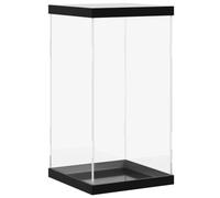 vidaXL Boîte d'Affichage Transparente, Vitrine en Acrylique, Boîte de Présentation, Boîte de Rangement pour Collections Jouets Bijoux, 20x20x38 cm Acrylique