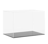 vidaXL Boîte d'Affichage Transparente, Vitrine en Acrylique, Boîte de Présentation, Boîte de Rangement pour Collections Jouets Bijoux, 56x36x37 cm Acrylique