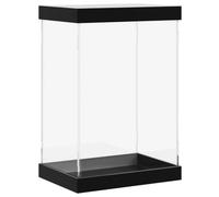 vidaXL Boîte d'Affichage Transparente, Vitrine en Acrylique, Boîte de Présentation, Boîte de Rangement pour Collections Jouets Bijoux, 17x12x25 cm Acrylique