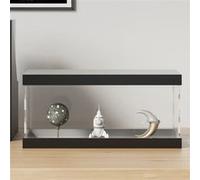 Boîte d'Affichage Transparente, Vitrine en Acrylique, Boîte de Présentation, Boîte de Rangement pour Collections Jouets Bijoux, 30x15x14 cm Acrylique