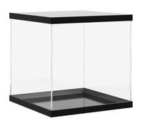 vidaXL Boîte d'Affichage Transparente, Vitrine en Acrylique, Boîte de Présentation, Boîte de Rangement pour Collections Jouets Bijoux, 30x30x30 cm Acrylique