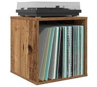 vidaXL Boîte d'albums vinyles 2 pc Bois de chêne 37 x 36,5 x 38 cm