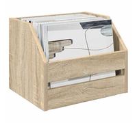 vidaXL Boîte d'albums vinyles 2 pc Chêne Sonoma 38 x 30 x 29 cm