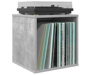 vidaXL Boîte d'albums vinyles 2 pc Gris béton 37 x 36,5 x 38 cm