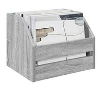 vidaXL Boîte d'albums vinyles 2 pc Sonoma Gris 38 x 30 x 29 cm