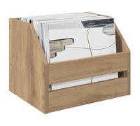 vidaXL Boîte d'albums vinyles Chêne Artisanal 38 x 30 x 29 cm