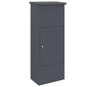 vidaXL Boîte de dépôt de Colis Anthracite 44,5 x 29 x 110,5 cm Acier