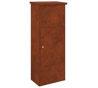 vidaXL Boîte de dépôt de Colis avec Porte Rouillé 44,5 x 29 x 110,5 cm